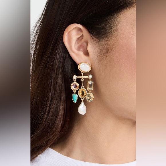 Lizzie Fortunato Altura Statement Chandelier Earrings 450$ - Picture 4 of 4
